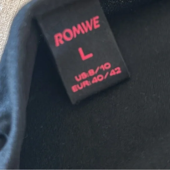 ❤️🔥5/$20ROMWE💫 SHEIN🌟Women’s Black Motorcycle Graphic Tank Top - Picture 11 of 11